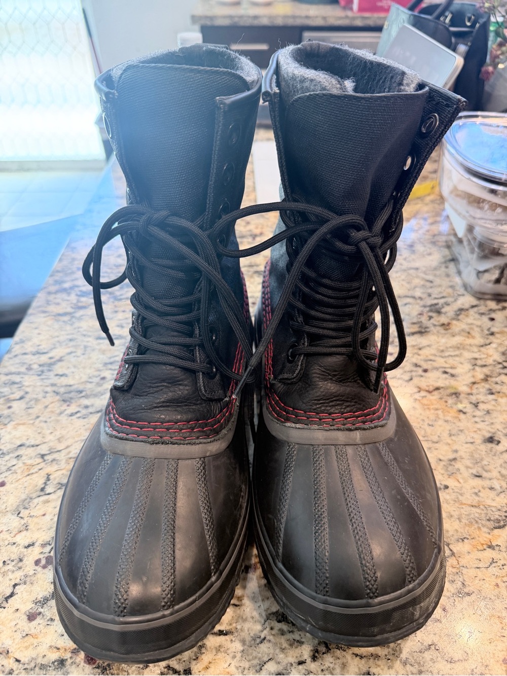 Sorel 1964 Premium T CVS boots in black and sail red size: 9 - Picture 1 of 9
